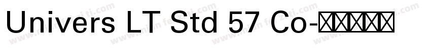 Univers LT Std 57 Co字体转换
